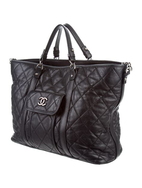 chanel large zip shopping bag 30cm|Chanel large shopping bag price.